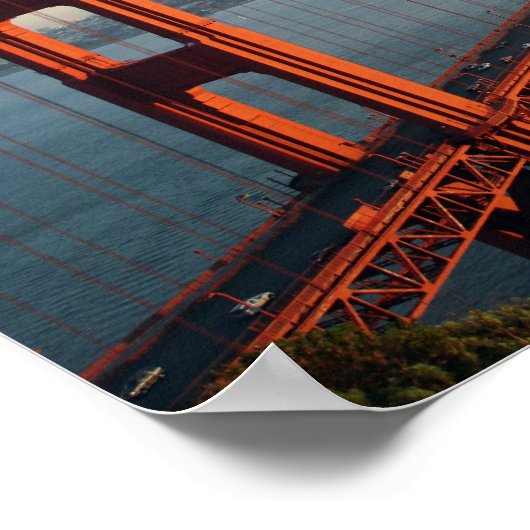 Golden Gate Bridge Poster (Ecke)