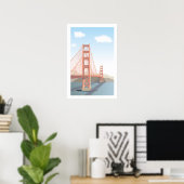 Golden Gate Bridge. Poster (Heimbüro)