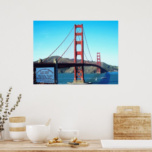 Golden Gate Bridge Poster (Küche)