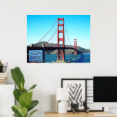 Golden Gate Bridge Poster (Heimbüro)