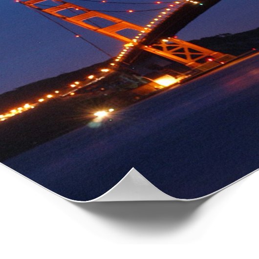 Golden Gate Bridge Poster (Ecke)