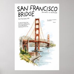 Golden Gate Bridge Poster San Francisco Wahrzeiche
