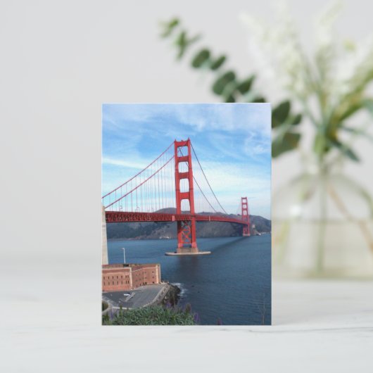 Golden Gate Bridge Postkarte (Stehend Vorderseite)