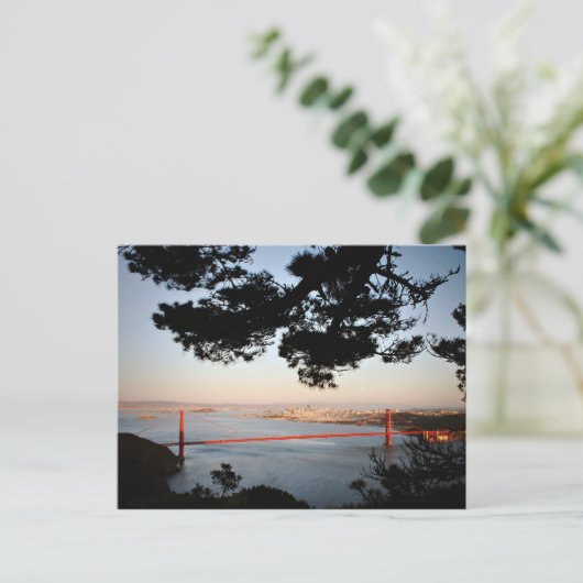 Golden Gate Bridge Postkarte (Stehend Vorderseite)