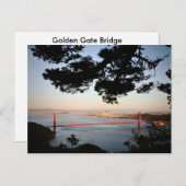 Golden Gate Bridge Postkarte (Vorne/Hinten)