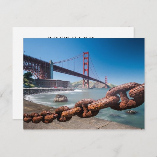 Golden Gate Bridge Postkarte (Vorne/Hinten)