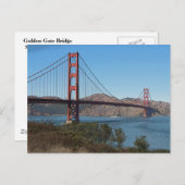 Golden Gate Bridge Postkarte (Vorne/Hinten)