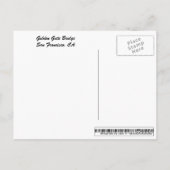 Golden Gate Bridge Postkarte (Rückseite)