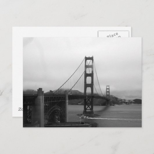 Golden Gate Bridge Postkarte (Vorne/Hinten)