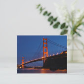 Golden Gate Bridge Postkarte (Stehend Vorderseite)