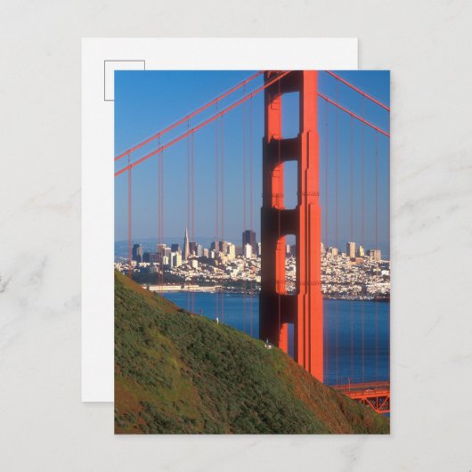 Golden Gate Bridge Postkarte (Vorne/Hinten)