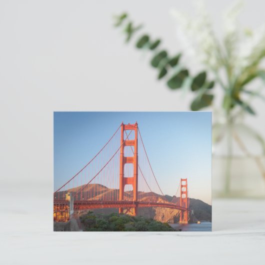 Golden Gate Bridge Postkarte (Stehend Vorderseite)