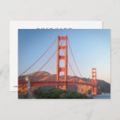 Golden Gate Bridge Postkarte (Vorne/Hinten)