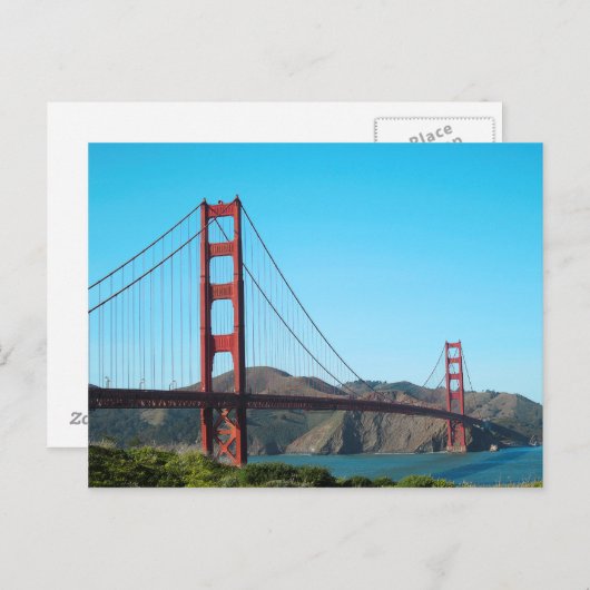 Golden Gate Bridge Postkarte (Vorne/Hinten)