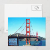 Golden Gate Bridge Postkarte (Vorne/Hinten)