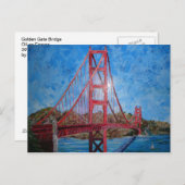 Golden Gate Bridge Postkarte (Vorne/Hinten)