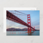 Golden Gate Bridge Postkarte (Vorne/Hinten)