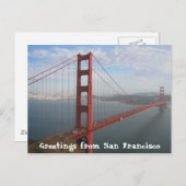 Golden gate bridge postkarte (Vorne/Hinten)