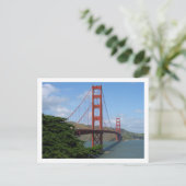 Golden Gate Bridge Postkarte (Stehend Vorderseite)