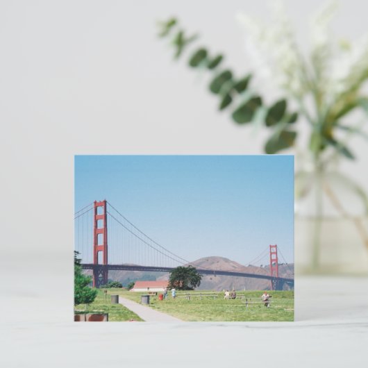 Golden Gate Bridge Postkarte (Stehend Vorderseite)