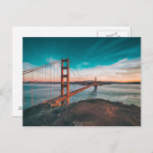 Golden gate bridge postkarte (Vorne/Hinten)