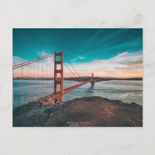 Golden gate bridge postkarte (Vorderseite)