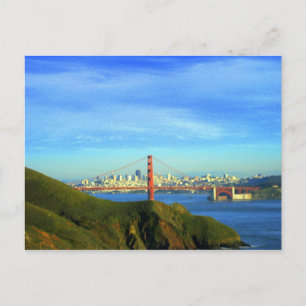 Golden gate bridge-Postkarte Postkarte