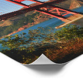 Golden Gate Bridge Print Poster (Ecke)