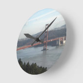 Golden Gate Bridge Runde Wanduhr (Winkel)