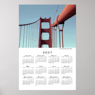 Golden Gate Bridge San Francisco 2027 Kalender Poster