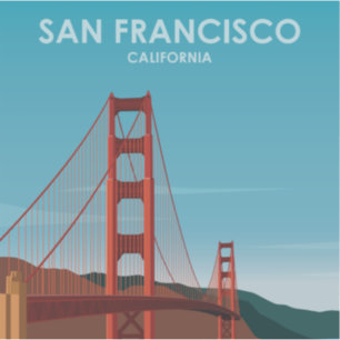 Golden Gate Bridge San Francisco Aufkleber