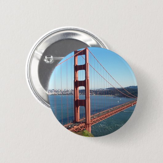 Golden gate bridge, San Francisco Button (Vorne & Hinten)