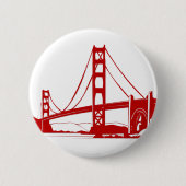 Golden gate bridge - San Francisco, CA Button (Vorderseite)