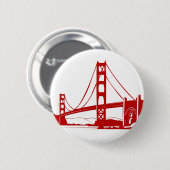 Golden gate bridge - San Francisco, CA Button (Vorne & Hinten)