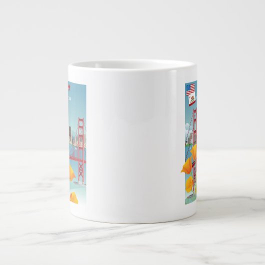 Golden Gate Bridge| San Francisco, CA Jumbo-Tasse (Vorderseite)