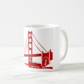 Golden gate bridge - San Francisco, CA Kaffeetasse (VorderseiteRechts)