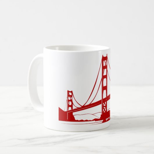 Golden gate bridge - San Francisco, CA Kaffeetasse (Vorderseite Links)
