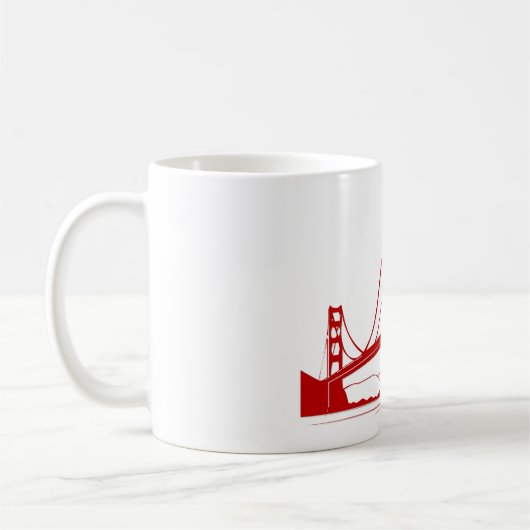 Golden gate bridge - San Francisco, CA Kaffeetasse (Links)