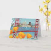 Golden gate bridge | San Francisco, CA Karte (Gelbe Blume)