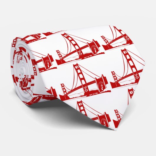 Golden gate bridge - San Francisco, CA Krawatte (Gerollt)