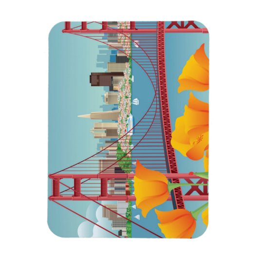 Golden Gate Bridge | San Francisco, CA Magnet (Vertikal)