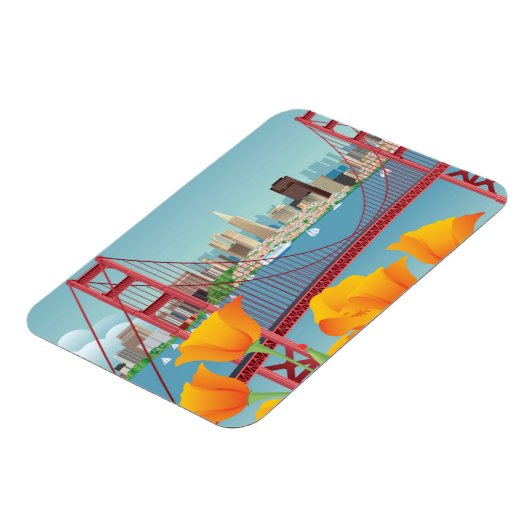 Golden Gate Bridge | San Francisco, CA Magnet (Linke Seite)