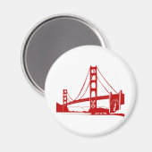 Golden Gate Bridge - San Francisco, CA Magnet (Vorderseite/Rückseite)