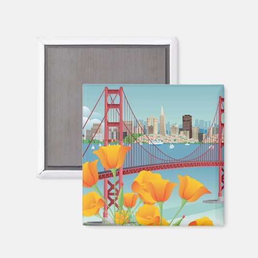 Golden Gate Bridge | San Francisco, CA Magnet (Vorderseite/Rückseite)