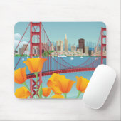 Golden gate bridge | San Francisco, CA Mousepad (Mit Mouse)
