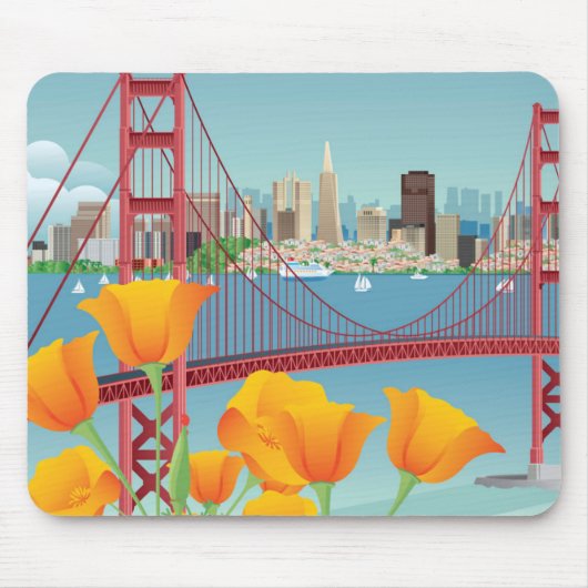 Golden gate bridge | San Francisco, CA Mousepad (Vorne)