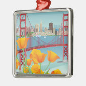 Golden gate bridge | San Francisco, CA Ornament Aus Metall (Links)