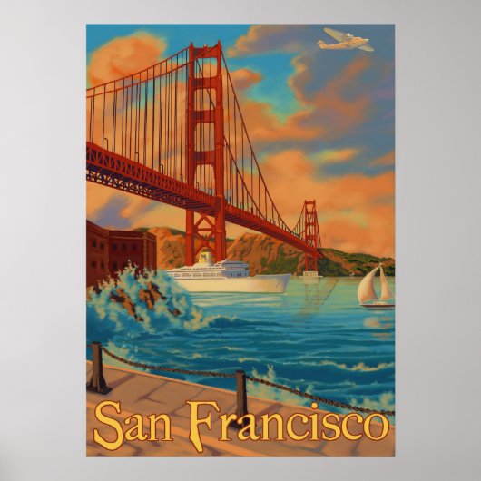Golden Gate Bridge - San Francisco, CA Poster (Vorne)