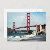 Golden Gate Bridge San Francisco CA Postkarte (Vorne/Hinten)