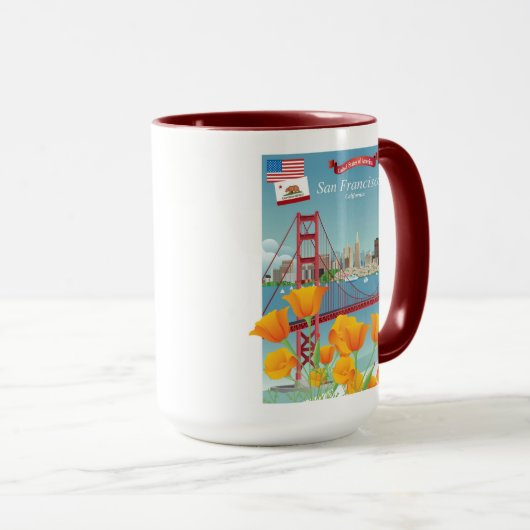 Golden gate bridge | San Francisco, CA Tasse (VorderseiteRechts)